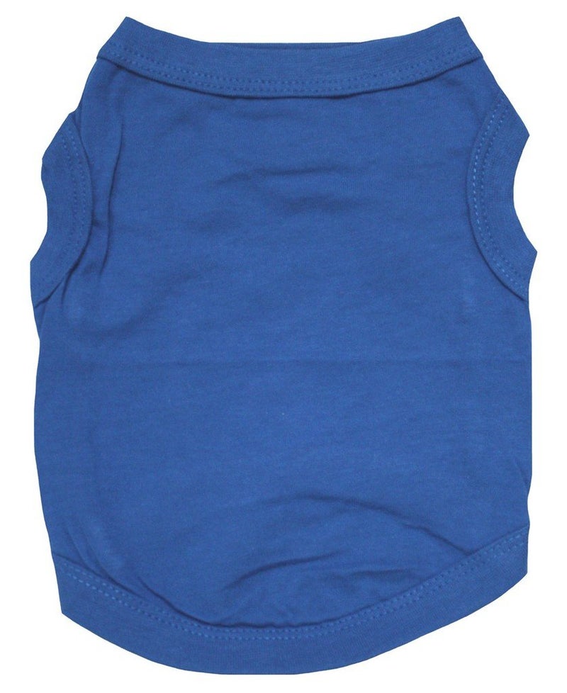Petitebella Plain Single Color Puppy Dog Shirt (Royal Blue, Small) - Image 1